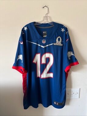 NFL Blue Red White Pro Bowl #12 Men's Jersey